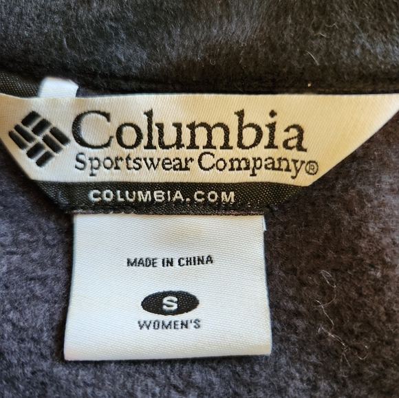 COLUMBIA size small fleece vest. Black - Picture 3 of 6